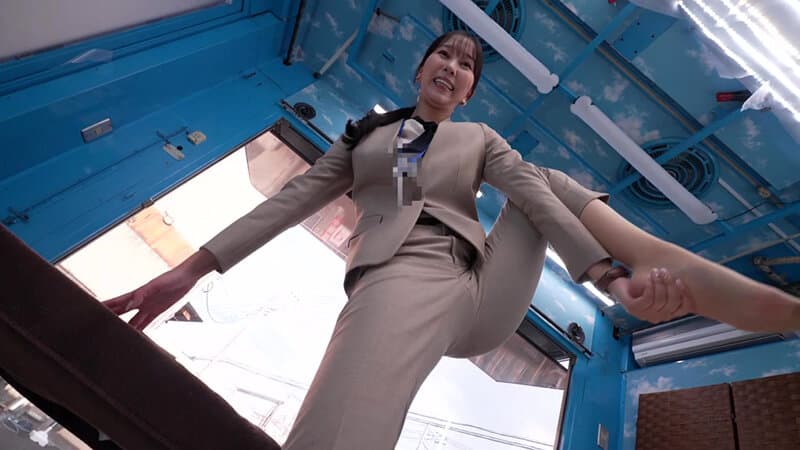 ハイレグモリマン食い込みクイ！クイ！スライムエステ体験！全身ヌルヌルスライムが乳首・アナル・膣まで侵食してビクビク痙攣イキ！理性崩壊しナマ挿入しちゃうなんて！撮って出し！マジックミラー号～くみさん編～