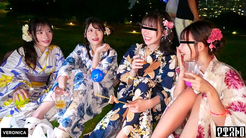 ナンパDe宅飲み！浴衣美女の可愛らしさに興奮した男達は生チン中出しSEXとヤりたい放題！？【るる/ゆい/あかり/ひなこ】Ver.あかり＆ひなこ