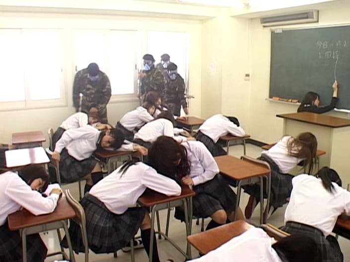 睡眠ガス女子校ジャック クラス丸ごと輪●レ●プ
