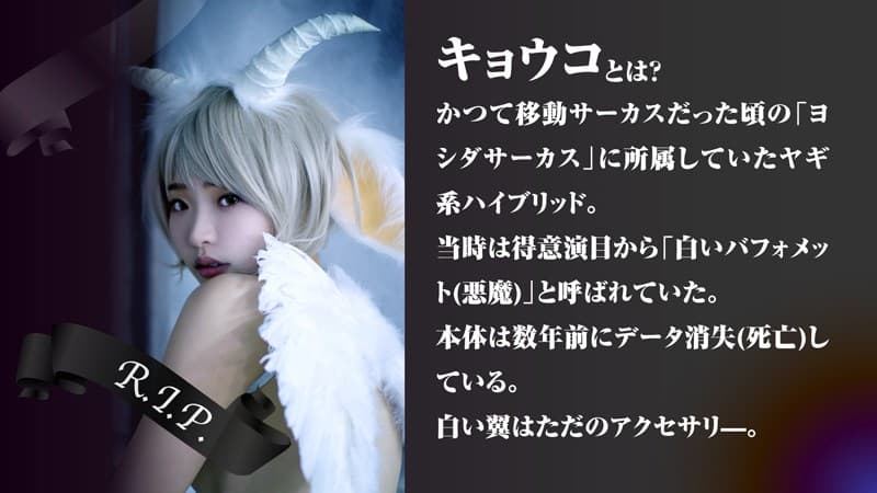 【VR】【電脳風俗・ヨシダサーカス】の協力で、仮想空間都市の人気心霊番組『ガベージコレクション』が潜入取材で遭遇したのは、ヒト×動物からうまれたポンコツ美少女ハイブリッドの霊……たぶんキョウコ？編