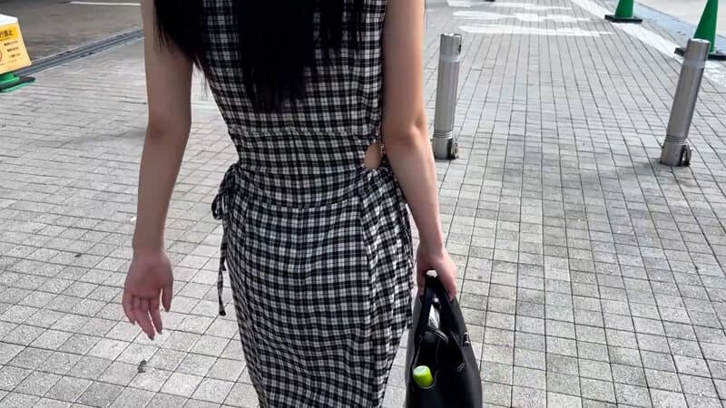 街角で声をかけてアナル観察させてもらう 交渉上手な黒髪ギャル かなちゃん
