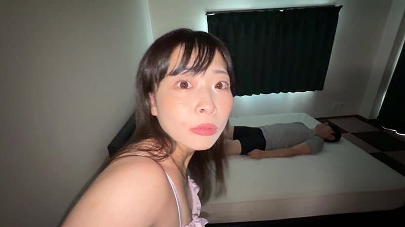 【個人撮影】原美織の夜●い顔舐め＆鼻舐め