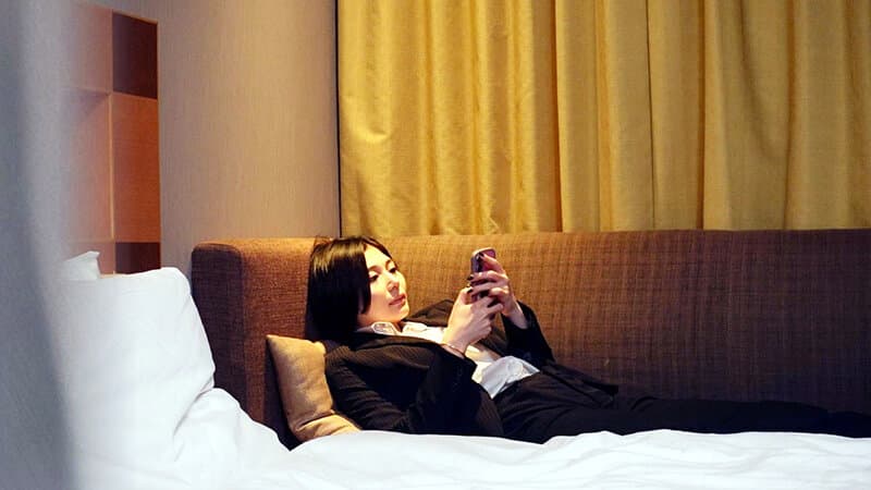 出張先ホテル秘密オナニー 性欲剥き出しOL ＃3