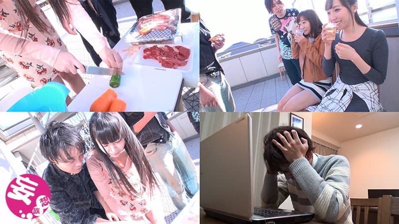 妻がBBQでヤリサーに寝取られる動画をネットで発見！ベロベロに泥●させて意識飛んでる隙に妻も女友達も中出しされていた