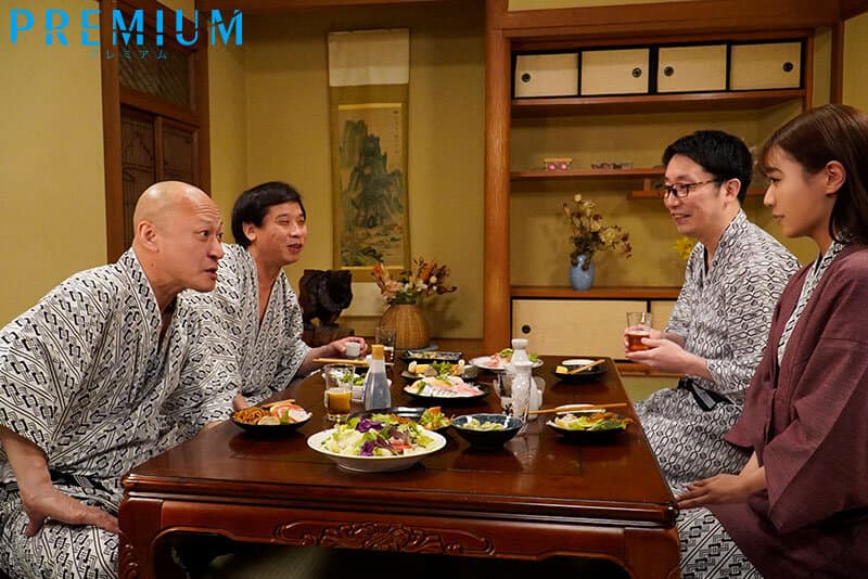 孕ませ部屋と化した出張先の温泉宿― 取引先の強欲オヤジ達の絶倫中出しピストンで朝まで、廻され、廻され、廻されて…接待アクメ輪● 蒼乃美月